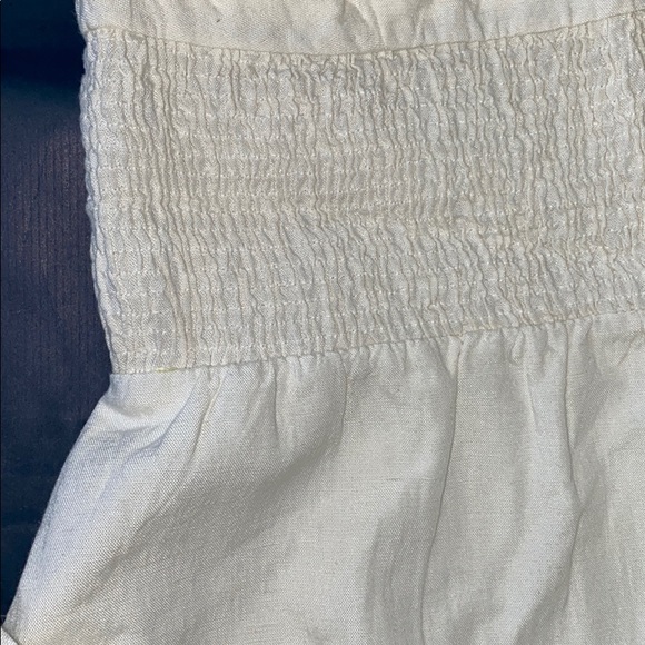 ZARA V NECK LINEN VOLUMINOUS FLOWY MAXI MIDI DRESS - Picture 13 of 14